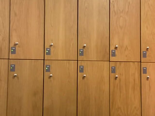 I Take You with Me to the Women's Locker Room and Shower  Part 1