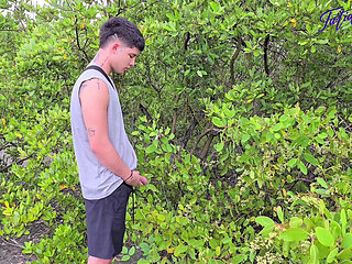 I have a threesome with my boyfriend and his friend on the beach