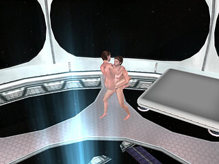 Muscular Stud Fucks Hung Buddy Standing Then Rides Cock 3D Gay Hentai