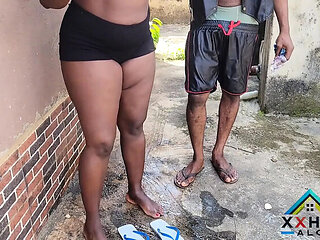 Home Alone BBW Queen Gets Doggy Style Facial From Huge Black Cock