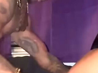 Ebony amateur with tattoos gets wild rough sex and pussy fucking