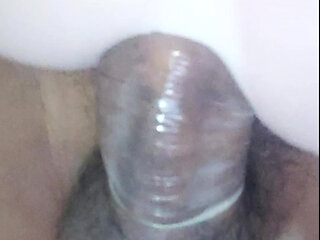 Homemade anal rides my cock with his tight anus