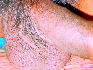 Long and fatty cock massage and checkup for clean for health after handjob.