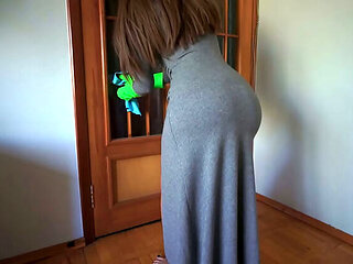 Fit Step Mom Catches Step Son Hard While Cleaning - Taboo Homemade Help