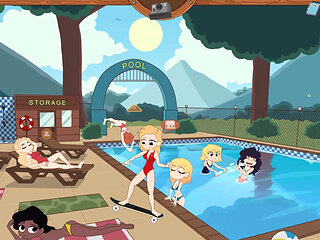 Camp Mourning Wood - Part 34 - Pool Sex by Loveskysanhentai