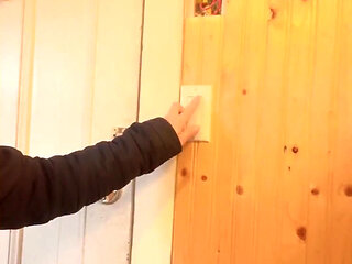 Hana at Kitchen Cooking Then She Need Go to Pee on Toilet