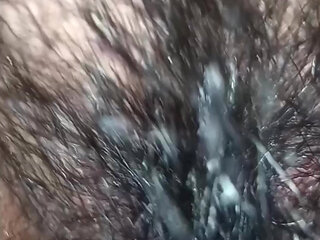 Doggy close up view on her pussy