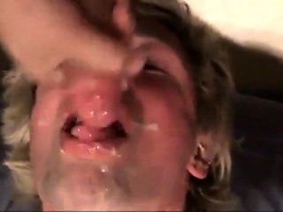 Fucking the twink's mouth and cumming on his face