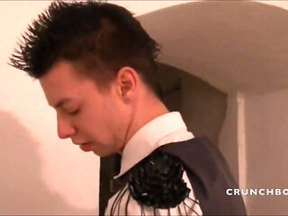 Teddy fucked by a young barman