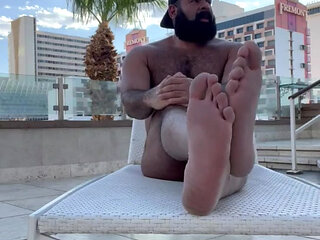 Vegas Bear Pool party