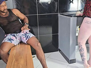 Lorrany Exoticas Neighbor Fantasy Explodes with Hardcore Kitchen Pounding: She Rides Marcio