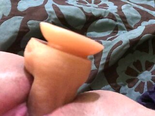 Close up solo beauty toying ass