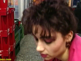 Sexy saleswoman is fucked by the customer in the supermarket