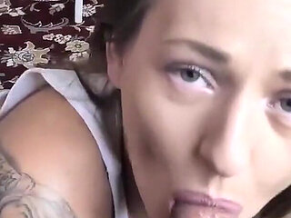 Breakup Blowjob: Natasha Sucks Stepson's Sorrows Away at the Breakfast Table!