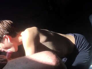 Outdoor hardcore blowjob and anal sex with blonde fuck siren