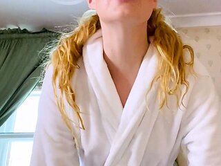 Anal fucking a redheaded amateur slutty MILF in the barn