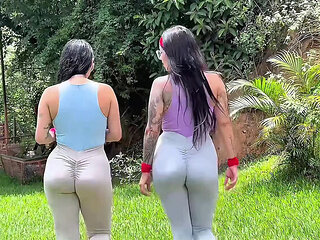 Big Booty Latina Jenifer Play Gives Her Ass to Boyfriend After Workout - Anal Threesome with Friend SoyMarce