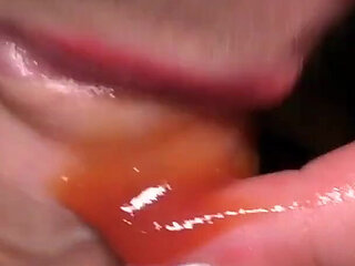 Food Fetish Blow Job in Chicken and Fries and Eat This with Taste