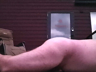 Fun on a deck in the country