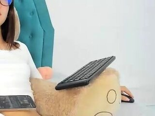 Big Tits Tranny Jerking her Big Hard Cock