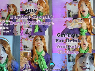 Puv Daphne Cosplay Burping Contest with Scooby
