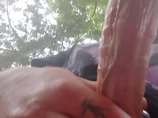 Large cock and cumshot