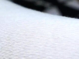 White Overknees & Nylon Play in Loafers - Subtle Sock Layering Fun