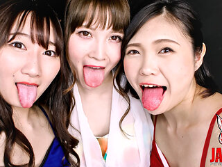 Divine Trio Lesbian: the Sensual Encounter of Koharu, Nanoka and Misaki (part 1-2)