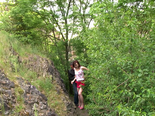 Sweet Wild Outdoor Suck and Indoor Pussy Pound