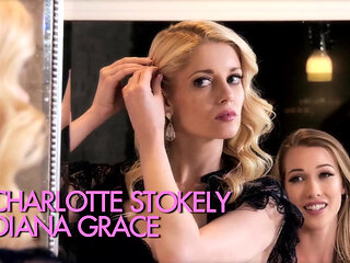 Devils Film - Cute Girls Charlotte Stokely and Diana Grace in Diana's First Lesbian Scene