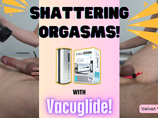 Velvet lets her man spunk with Vacuglide.