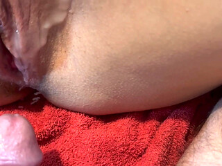 Cum on Pussy in Slow Motion