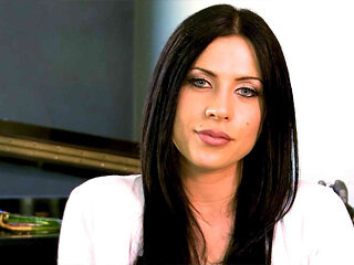 Black hair Blue Eyes Beauty Girl with small Tits Pick Up and talk to First Time no Condom Porn Casting Fuck