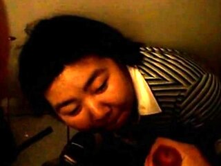 Asian BBW Amateur Facial in a Public Bathroom