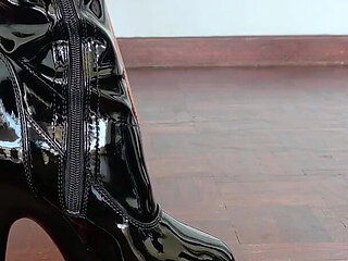 Police Outfit and Boots Asmr