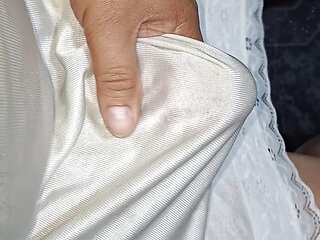 My stepaunt left her petticoats in the bathroom and I&#039;m jerking off