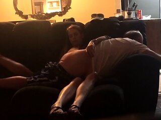 Pregnant dirty amateur fetish slut fuck and cumshot creampie