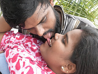 new tamil girl was weeping in the field of people without recognition, then brought it to the house and fucked
