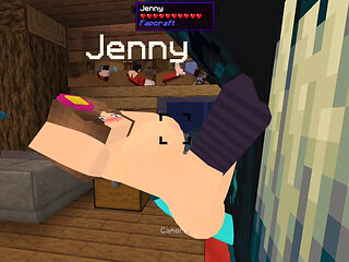 The Jenny Mod Fapcraft Minecraft - Its Jenny and She Is Getting Fucked by the Warden and His Massive Cock