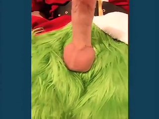 BIG COCK looks at the Grinch who came to Christmas