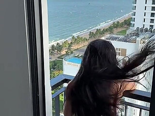 Flashing on the Balcony While You Worship My Body, Slave