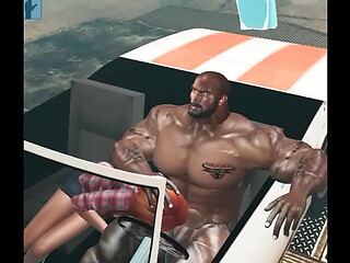redheaded slutwife gives james harrison a blowjob in car