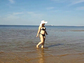 Hot MILF on the Beach -15