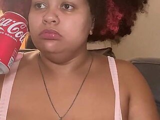Chubby Girl Drinking Soda & Burping and Farting