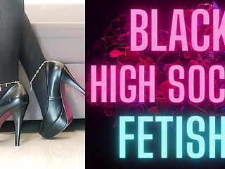 109 Black High Socks Fetish1