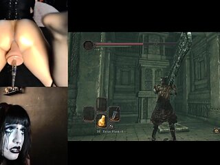 Red hair masturbates tight pussy with toys on webcam