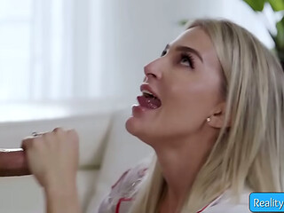 RealityCum.com presents: Andi Avalon, Ryan Mclane - Busty blonde nurse gives nice tug and suck her patients huge dick