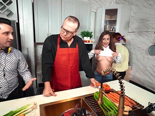 Sizzling Kitchen Magic with Scott Trainors Steamy Encounter