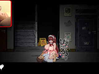 A ghostly Japanese maid rides my cock hard and... (No Exit Apartment Gameplay1)