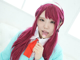 Lollypop and Horny Dick for Rina Kurusu in POV